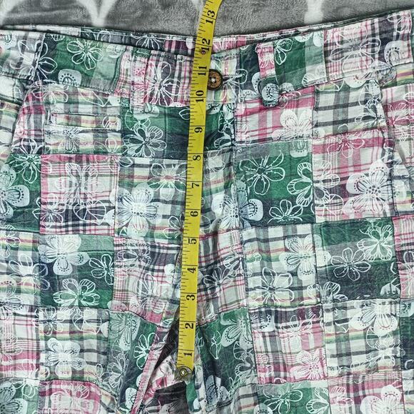 Patchwork Madras Plaid Shorts Sz 34 Men Charleston Threads. - Picture 6 of 8